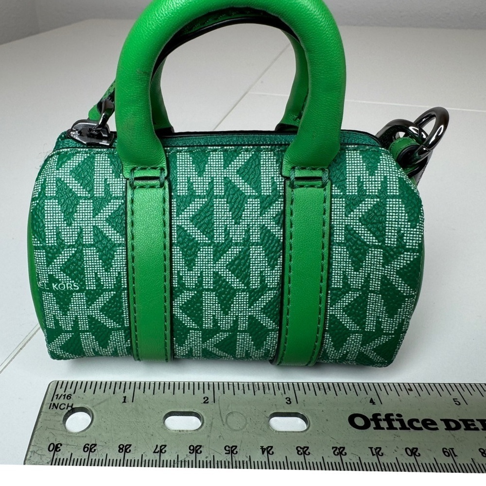 Michael Kors Vibrant Green Mini-Duffle Keychain - Picture 10 of 14